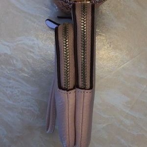 Coach double zip wallet